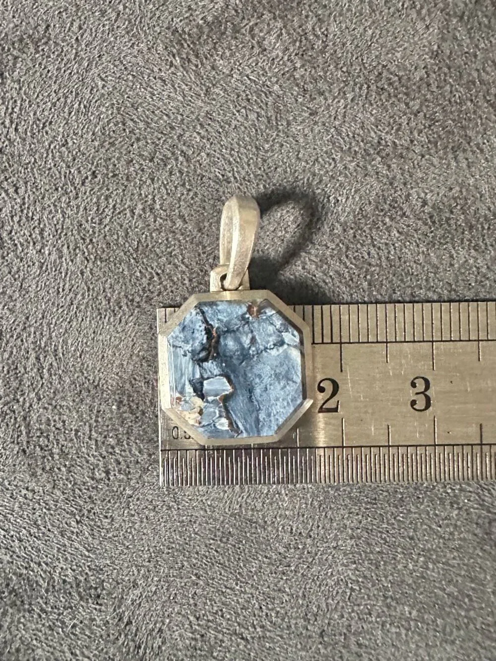 David Yurman Faceted Stone Amulet Pendant in Pietersite - 16mm